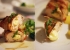 Куриное филе, запеченное с сыром и беконом