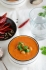 Индийский острый томатный крем-суп с кускусом