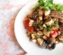 Салат-закуска из баклажана, курицы и помидоров