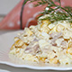 Салат из копченого окорочка с кукурузой и коричневым рисом (Фото-рецепт)