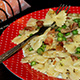 Фарфалле с беконом и зеленым горошком (Фото-рецепт)