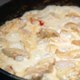 Курица в сырном соусе с грибами