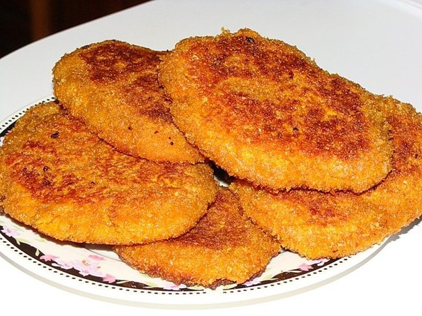 Постные котлеты из моркови и яблок Постные котлеты из моркови и яблок